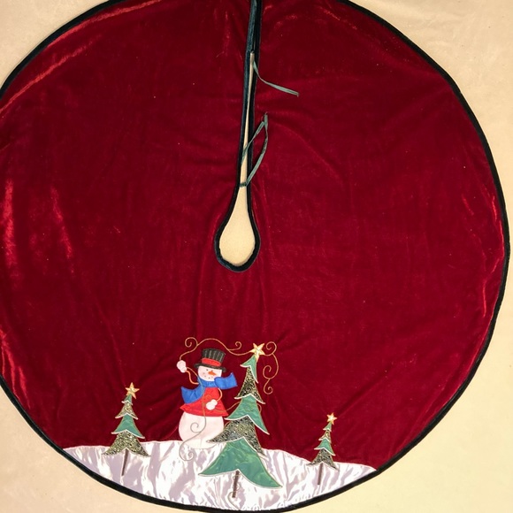 Christmas tree skirt velvet - Picture 1 of 4